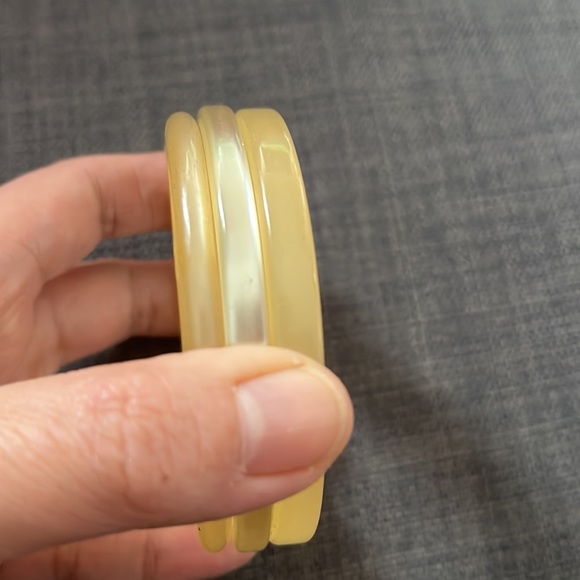 Vintage Lucite Bangle Bracelet Lot Set Retro Plastic Old Costume Jewelry Boho 3x - Picture 5 of 6